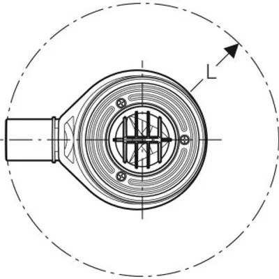 Produktbild von Geberit 150554211 Duschwannenablauf d90 m. Ablaufdeckel