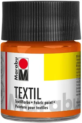 Produktbild von Marabu Textilfarbe "Textil" orange 50 ml für helle Textilien