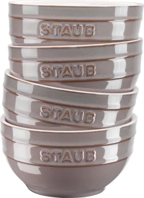 Produktbild von Staub Ceramique 40508-152-0 Schüsselset, 4-Tlg  Antik-Grau  Keramik Antik-Grau