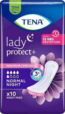 Immagine prodotto di Tena Lady assorbenti igienici anatomici, Notte normale, 10 pezzi - A lungo termine!