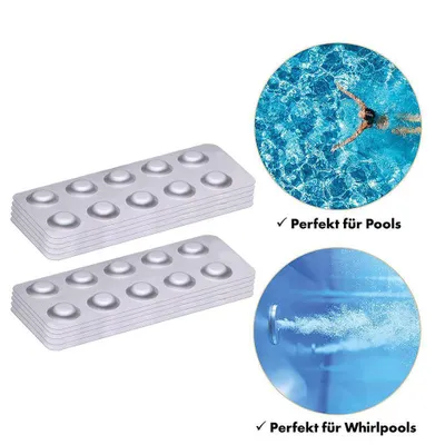 Obrázok produktu pre Testovacie tablety na analýzu kvality vody v bazéne Hodnota pH a DPD1 pre bazénové vane