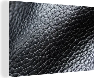 Obrázek produktu pro OneMillionCanvasses® - Obrazy na plátně - 150x100 cm, kůže - textura - černá - světlá, nástěnný tisk Nástěnná dekorace - fotografie na plátně - obraz na dřevěném rámu