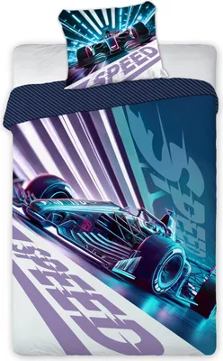 Zdjęcie produktu dla Pościel Młodzieżowa bawełniana 160x200 AUTO  BOLID