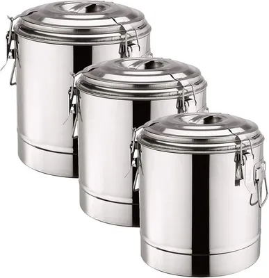 Produktbild von Doppelwandiger Thermospeisebehälter aus Edelstahl 35 Liter