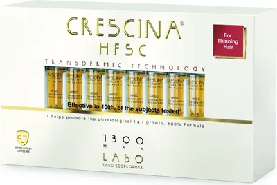 Produktbild von CRESCINA Transdermische Behandlung zur Unterstützung des Haarwuchses bei Männern (Grad 1300) 20 × 3,5 ml