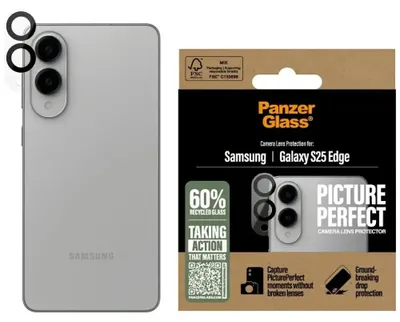Produktbild von PanzerGlass ® PicturePerfect Kameraschutz Samsung S25 Edge, Samsung, Samsung - Galaxy S25 Edge 5G, Trockene Anwendung, Kratzresistent, Schockresistent, Transparent, 1 Stück(e)