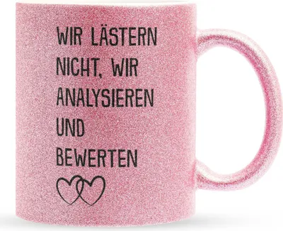 Produktbild von 22Feels Glitzertasse Pink Beste Freundin Geschenk BFF Zum Geburtstag Kaffeetasse Freundinnen Freundschaft Frauen Haferl Weihnachten Lästerschwester Unbiologische Schwester Geschenkidee Bürotasse