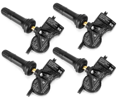 Image de 4 capteurs de pression des pneus TPMS 68313387AB Compatibles avec la Chrysler Pacifica 2017-2019