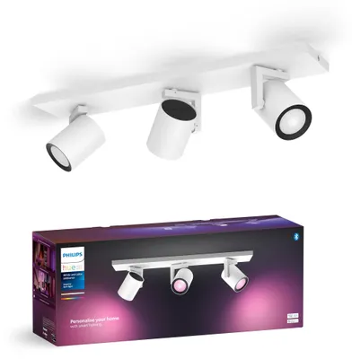Produktbild von Philips Hue White and Color ambiance Argenta 3er-Spot, Bluetooth/Zigbee, Weiß, LED, Metall, GU10, Multi