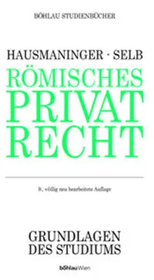Produktbild von Hausmaninger, H: Römisches Privatrecht