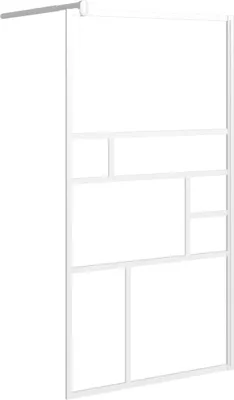 Produktbild von vidaXL Duschwand für Walk-In Dusche 100x195 cm ESG-Glas Weiß