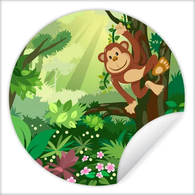 Produktbild von MuchoWow® - Wand Kreis - Wand Bild - Foto Tapete - Selbstklebende - Wohnzimmerdekoration - Wand Dekoration - Kinderzimmer