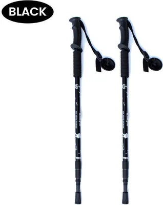 Produktbild von 2er-Pack Wanderstöcke - zusammenklappbarer Spazierstock zum Wandern, Camping und Rucksackreisen; 2er-Pack Wanderstöcke - zusammenklappbarer Spazierstock zum Wandern, Camping und Rucksackreisen