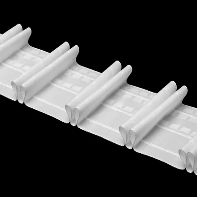 Produktbild von Gardinenband 10m Bleistiftfalte Weiß-100mm 1:2.5 Kräuselband Faltenband