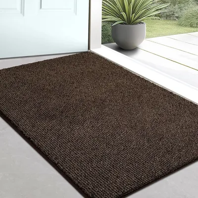 Immagine prodotto di Tappetino antiscivolo per interni, 50 x 80 cm, marrone, lavabile