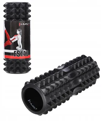 Produktbild von HMS FS140 Massage-Roller mit Noppen, 33 cm, Schwarz