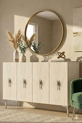 Produktbild von Skye Decor, Hochwertiger Konsolentisch (3 Stück), Saphir-Eiche, 120 cm, 100% Melamin
