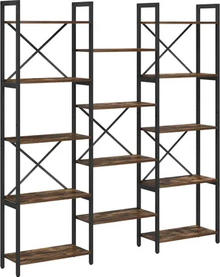 Zdjęcie produktu dla vidaXL Regał na książki Sonoma-dąb 156 x 25 x 167 cm Materiał drewnopochodny