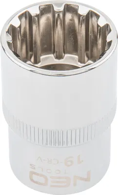 Produktbild von Vielzahn-Steckschlüsseleinsatz 1/2", 19 mm