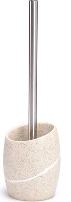 Produktbild von MSV Bad Serie "Malua" WC Bürste Toilettenbürste Klobürste WC Garnitur Steinpotik Beige