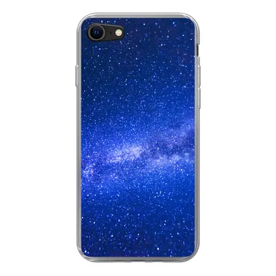 Produktbild von MuchoWow® Handyhülle Schutzhülle Hülle für iPhone 8 Sternenhimmel - Universum - Blau - Jungen - Mädchen - Kinder Silikon Softcase Handy Hülle - Schutzhaube