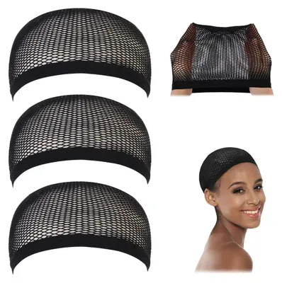 Produktbild von Dreamlover Schwarz Haarnetz für Perücken, 3 Stücke