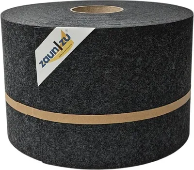 Produktbild von Sichtschutzstreifen zaun|zu Design-Vlies 35m Rolle Zaunblende Doppelstabzaun Schwarzgrau 35m
