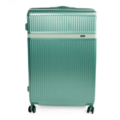 Produktbild von Großer Hartschalen-Reisekoffer 28" XL ABS, 4 Rollen, Zahlen-Schloss, erweiterbar, Solier NOKIRO STL976 meerblau