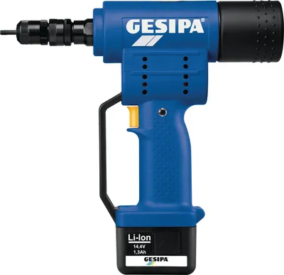 Produktbild von Akkublindnietmutternsetzgerät FireBird® 10-tlg.13000 N im Koffer GESIPA