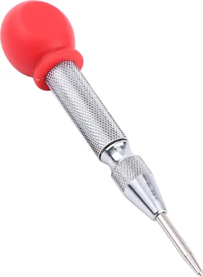 Image de Poinçon central automatique à ressort Trou de marquage Corps en acier au carbone (couleur argent)