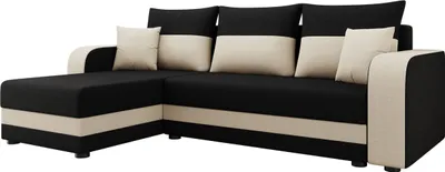 Produktbild von MIRJAN24 Ecksofa Hewlet Bis, Sofa mit Bettkasten und Schlaffunktion, L-Form, Stilvoll Eckcouch vom Hersteller (Farbe: Lux 23 + Lux 01)