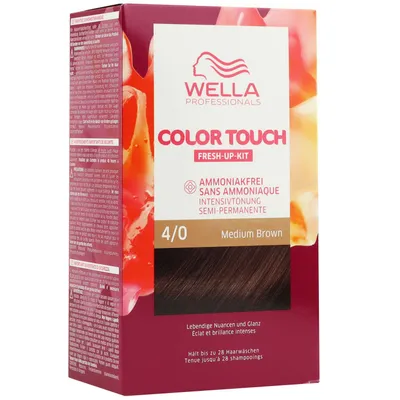 Produktbild von Wella Professionals Color Touch Demi-permanente Haarfarbe, 4/0 (Mittelbraun), 130 ml