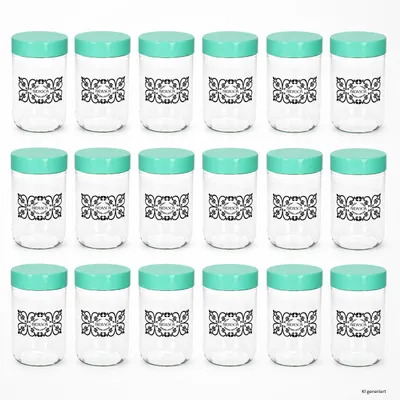 Produktbild von 18er Set Ida Aufbewahrungsglas 0,5L Vorratsgläser mint Müsli Nüsse