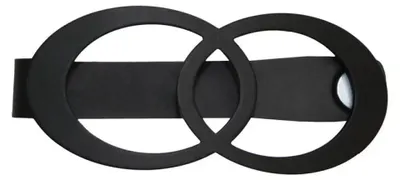 Produktbild von Raffspange Infinity schwarz 13,5 x 5,5 cm