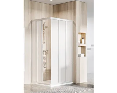 Imagen del producto de Una puerta de la mampara de ducha RAVAK Supernova ASRV3-80, acabado 198 satinado + perla, modelo 15V40UR211