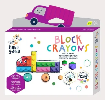 Imagen del producto de HAKUYOKA - Ceras de colores en bloques, para camiones