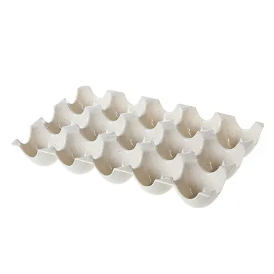 Image de Bac de rangement polyvalent à 3 rangées, peu encombrant, pour la conservation des œufs au frais dans le réfrigérateur
