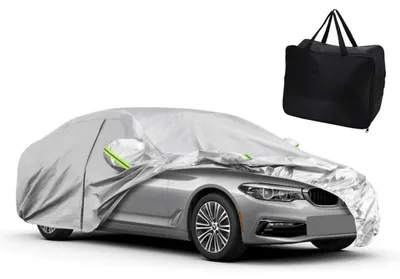 Zdjęcie produktu dla Pokrowiec samochodowy, pełne osłony, wodoodporny, wykonany z bawełny, z zamkiem błyskawicznym, pasujący do:
* BMW serii 5, modele z 2007-2023
* Mercedes-Benz Klasy E, modele z 2006-2023