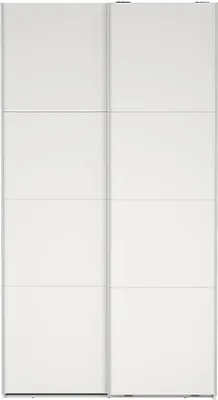 Produktbild von Catania Kleiderschrank 221x119x67cm, 2 Schiebetüren weiß.