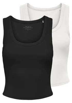 Productafbeelding van ALLEEN Damen Onleasy S/L Tanktop, zwart, maat M (2-pack)