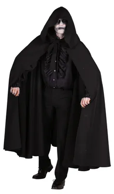 Image de Cape avec capuche "Dark Rave" | Noir