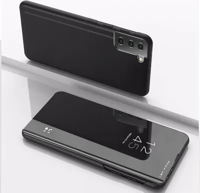 Produktbild von König Design Hülle kompatibel mit Samsung Galaxy S23 Kunstleder Handyhülle - Handy Case Schwarz