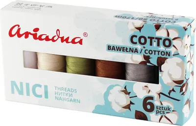Obrázek produktu pro Ariadna Nit Bavlna 80 6 x 170 m Earth Colours