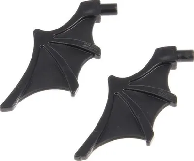Produktbild von 2x Lego Figuren Zubehör Flügel schwarz Fledermaus Batman 70922 6051532 15082