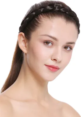 Produktbild von WIG ME UP Haarband geflochten Dunkelbraun CXT-007-003