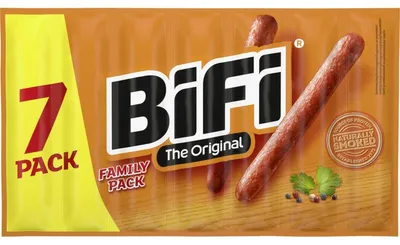 Produktbild von Bifi Original Snack 7x20g, 140g würziger Mini-Salami Vorratspack