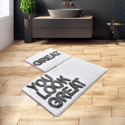 Produktbild von Bosdela Badezimmerteppich Set - 60x100 cm + 50x60 cm (2-teilig)Great