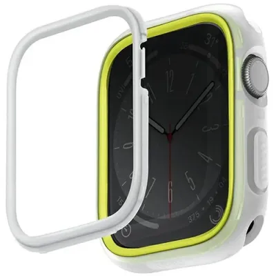 Image de Uniq Etui Moduo Apple Watch Series 4/5/6/7/8/9/Se/Se2 44/45Mm Limonka-Biały/Lime-White