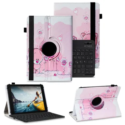 Produktbild von Schutzhülle Tastatur für Tabwee T80 Tablet Tasche Bluetooth Hülle QWERTZ Case