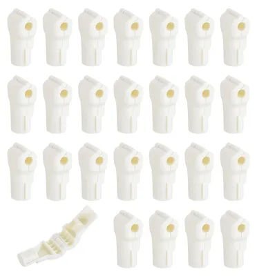 Peg-Hook-Locks 50 Stück, 6 mm, Display-Haken-Stopp, weiß